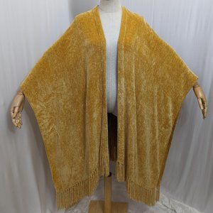 Churchill Handwoven Heavy Yellow Shawl with tassels